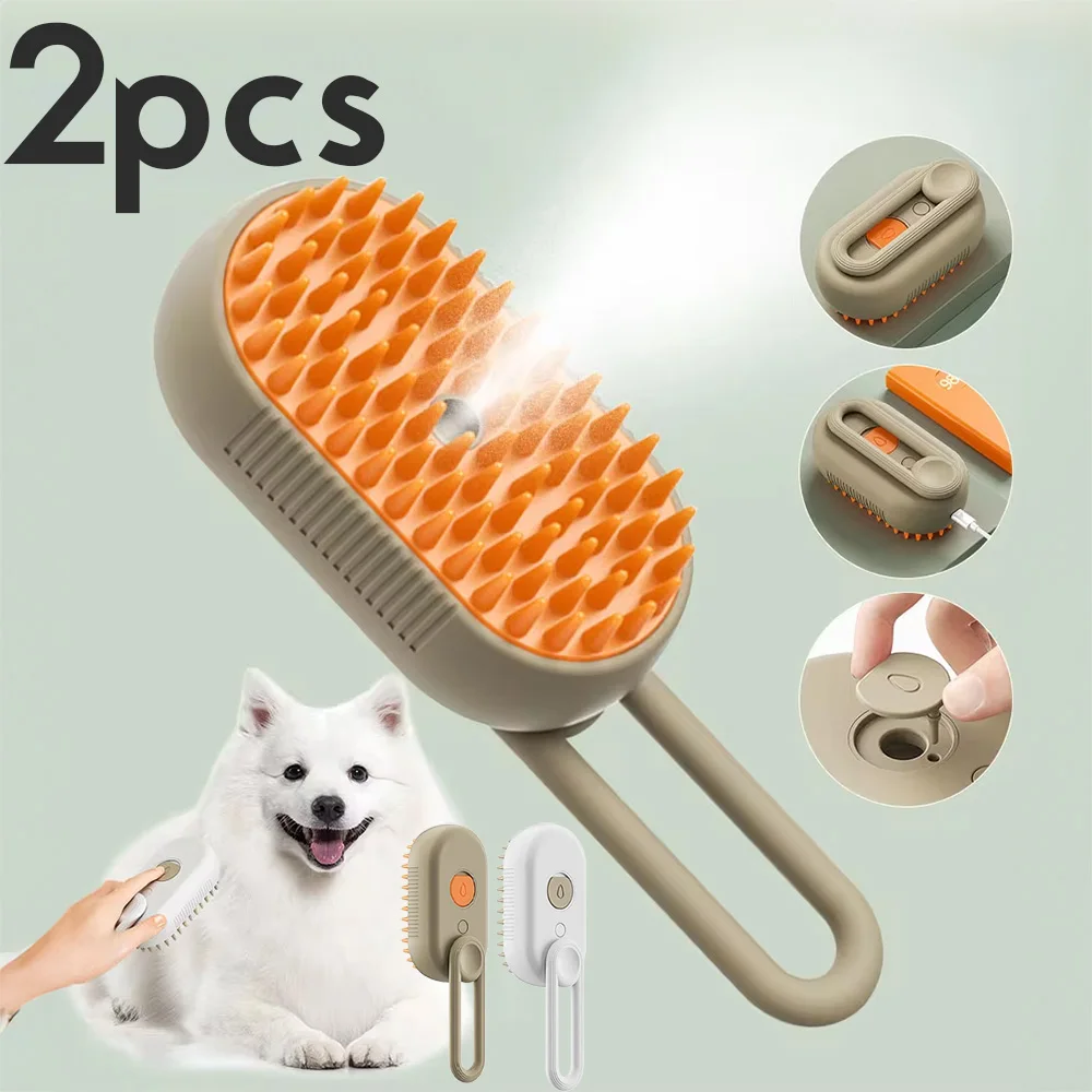 3-in-1 Steam Grooming Brush