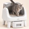 Self-Cleaning Cat Litter Box with Stand